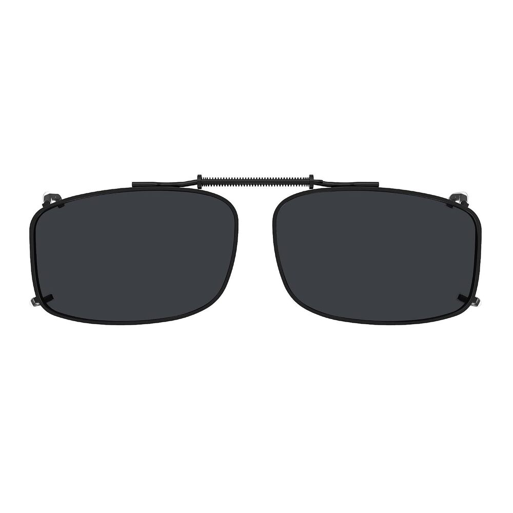 Polarized Clip-On Sunglasses 56x34MM Metal Frame Grey